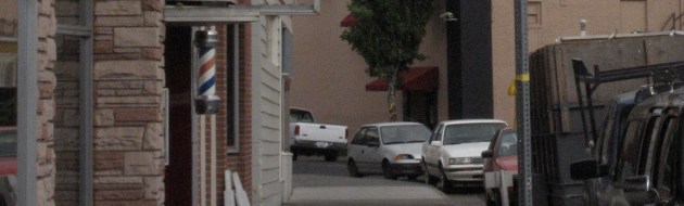 Outside the barbershop in Walla Walla Outside the barbershop in Walla Walla