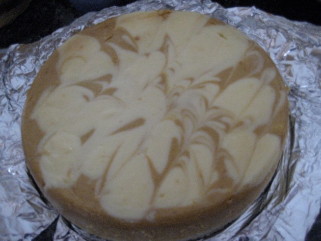 Pumpkin swirl cheesecake