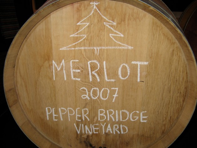 2007 barrel of wine