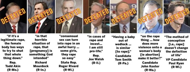 list of GOP men who were voted down yesterday after saying stupid stuff about rape and abortion